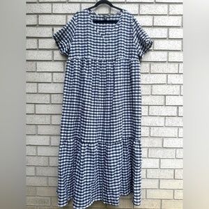 SHEIN GINGHAM MAXI DRESS